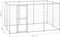 vidaXL - Hondenkennel - 7,26 - m² - gegalvaniseerd - staal