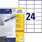 Avery 3475 - ILC Etiketten 70X36mm - 2400 etiketten/100 vellen Quickpeel