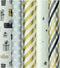 Benza GOLD and SILVER cadeaupapier - Kerstpapier - 5 rollen 3 meter x 70 cm
