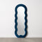 Wandspiegel Blauw Franela Hout Kristal Verticaal 60 x 4 x 160 cm