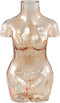 PTMD Body Vaas Torso - 18 x 11 x 27 cm - Glas - Lichtbruin
