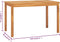 vidaXL - Tuintafel - 120x70x77 - cm - massief - teakhout