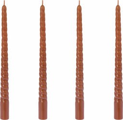 Dinerkaars Swirl Brique oranje set van 4