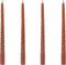 Dinerkaars Swirl Brique oranje set van 4
