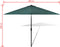 vidaXL - Parasol - met - stalen - paal - 3 - m - groen