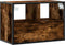 vidaXL - Tv-meubel - 60x31x39,5cm - bewerkt - hout - metaal - gerookt - eikenkleurig