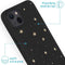 iPhone 13 Hoesje Siliconen - iMoshion Design hoesje - Zwart / Meerkleurig / Goud / Stars Gold