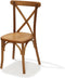 Crossback Stapelstoel massief hout, Licht bruin - SET VAN 7