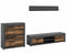 Furnilux Jam Matera - Tv meubel - Tijdloos design - Bruin - 35x159x255cm