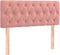 vidaXL - Hoofdbord - 90x7x78/88 - cm - fluweel - roze