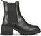PS Poelman ATENE - Dames Chelsea Laarzen - Chunky zool - Zwart - Maat 40