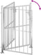 vidaXL - Tuinpoort - 100x150 - cm - roestvrij - staal