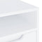 vidaXL - Tv-meubel - VISNES - 60x40x38 - cm - bewerkt - hout - wit