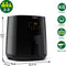 Philips 3000 Series - Airfryer L HD9252/90 - 4L - Gezond frituren met 90% minder vet - Touchscreen met 7 programma's