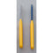 Solingen Schilmesje - RVS Glad - Robuust Handvat - Geel (10 stuks)