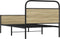vidaXL - Bedframe - zonder - matras - bewerkt - hout - sonoma - eikenkleur - 100x200cm
