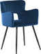 SANILAC - Eetkamerstoel set van 2 - Blauw - Fluweel