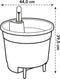 Elho Self-watering Insert 44 - Binnenpot met watermeter - Ø 42.8 x H 39.0 cm - Living black