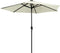 vidaXL - Parasol - met - LED-verlichting - en - aluminium - paal - 270 - cm - zandwit