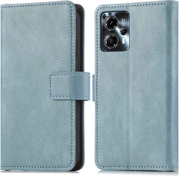 iMoshion Hoesje Geschikt voor Motorola Moto G23 / Moto G13 Hoesje Met Pasjeshouder - iMoshion Luxe Bookcase - Lichtblauw
