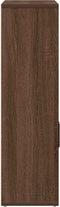 vidaXL - Boekenkast - 60x24x85 - cm - bewerkt - hout - bruin - eikenkleurig