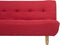 ALSTEN - Hoekslaapbank - Rood - Rechterzijde - 257 cm - Polyester