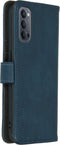 imoshion Hoesje Geschikt voor Oppo Reno4 5G Hoesje Met Pasjeshouder - imoshion Luxe Bookcase - Donkerblauw