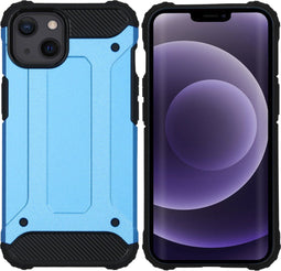 iMoshion Hoesje Geschikt voor iPhone 13 Hoesje - iMoshion Rugged Xtreme Backcover - Lichtblauw