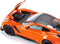 Siku Chevrolet Corvette ZR1 oranje/zwart motorkap kan open speelgoedauto voor kinderen