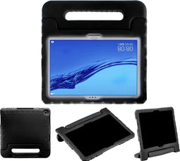 iMoshion Tablet Hoes Kinderen Geschikt voor Huawei MediaPad M5 Lite 10.1 inch - iMoshion Kidsproof Backcover met handvat - Zwart