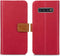 iMoshion Hoesje Geschikt voor Samsung Galaxy S10 Hoesje Met Pasjeshouder - iMoshion Luxe Canvas Bookcase - Rood