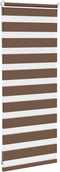 vidaXL - Zebra - rolgordijn - 60x100 - cm - stofbreedte - 55,9 - cm - polyester - bruin