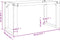 vidaXL - Salontafelpoten - O-frame - 70x30x43 - cm - gietijzer