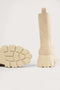 NA-KD Elastic Profile - Dames Laarzen - Hoge enkel - Beige - Maat 40