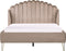 AMBILLOU - Tweepersoonsbed - Taupe - 140 x 200 cm - Fluweel