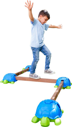 KidKraft Turtle Totter Balance Beam - Evenwichtsbalk voor kinderen transformeerbaar naar wip / wiebelbord