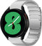 Selencia Stalen magnetisch 20 mm bandje - Geschikt voor Samsung Galaxy Watch 6 (Classic) / 5 (Pro) / 4 (Classic) / 3 – Garmin Venu / 2 plus / Sq - Forerunner 245 / 55 - Zilver