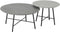 DTP Home Coffee table Delta Air, set of 2,38xØ50 cm (color: Frost) / 34xØ70 cm (color: Dusk), mortex
