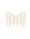 Housevitamin Wijnrek - Metaal - Goud - 44,5x15,5x29cm