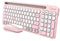 Qware Florence - Draadloos Toetsenbord met Stille Muis - Multi-connect - Roze