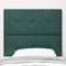 vidaXL - Hoofdbord - met - knopen - Donkergroen - 80 - cm - van - Fluweel