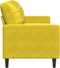 vidaXL - Driezitsbank - 180 - cm - fluweel - geel