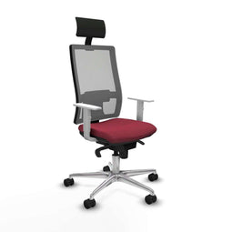 Bureaustoel met hoofdsteun Piqueras y Crespo 4B086N1 Kastanjebruin