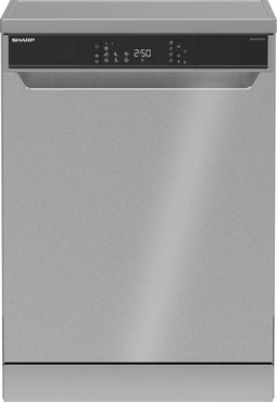 Sharp QWNA1FF45DIEU - Vrijstaande vaatwasser - 16 couverts - RVS deur