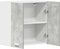 vidaXL - Keukenwandkast - 60x31x60 - cm - spaanplaat - betongrijs