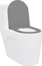 vidaXL - Snelle - Afneembare - WC-bril - met - Vertraagde - Duroplast - Grijs