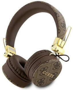 Guess 4G Metal Logo - On-Ear Bluetooth Koptelefoon - Bluetooth 5.3 - Bruin