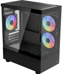 AEROCOOL Viewport Mini-G V1 - Mini Tower - 3 x 120 mm F-RGB ventilatoren - Zwart