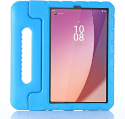 Lunso - Geschikt voor Lenovo Tab M9 (9 inch) - EVA Schokbestendige Kinderhoes met handvat - Lichtblauw
