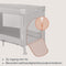 Lionelo Ellen - Reisbedje 3 in 1 - Aanschuifbedje Campingbed - Grijs
